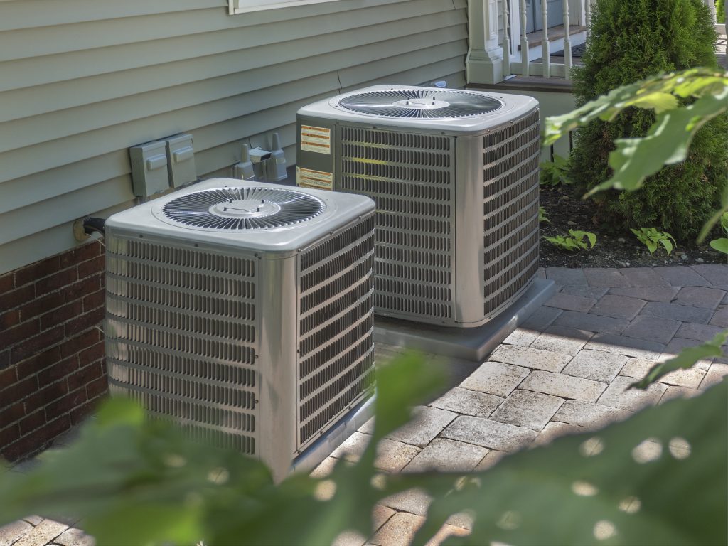 Air conditioner units in residential home.
