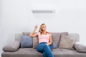 Ductless air conditioning in home