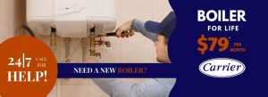 boiler sale repair carrier 24/7 emergency service