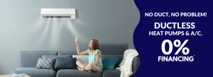 ductless ac heat pump zero financing