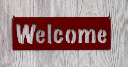 Welcome sign