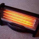 space heater heating unit in home