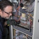 Furnace home inspection by Aire One technician.