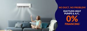 ductless sale service offer ductless heat pump ac