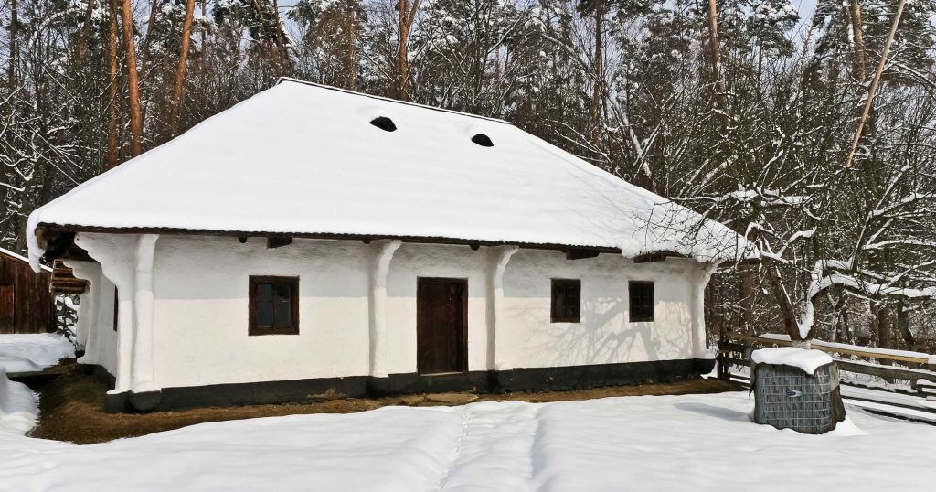AC Covered with snow
