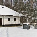 ac covered with snow