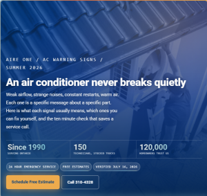 Air conditioner warning signs guide for Ontario homeowners